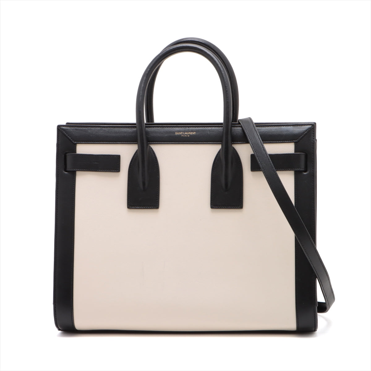 Saint Laurent  Sac de Jules 2WAY Handbag Black x White 355153