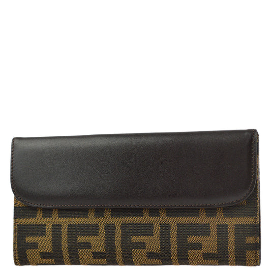 Fendi Brown Zucca Wallet Purse