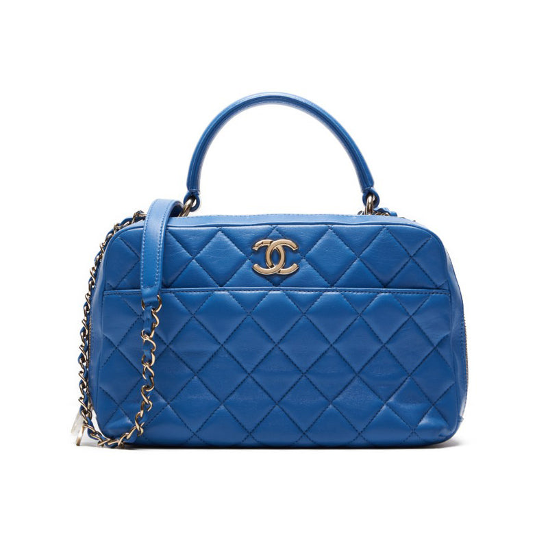 Chanel Matrasse Square  Top Logo 2w Chain Shoulder  Light Blue  Handbag  Handbag Ladies Handbag Hybrid   Ship] Ladies Online