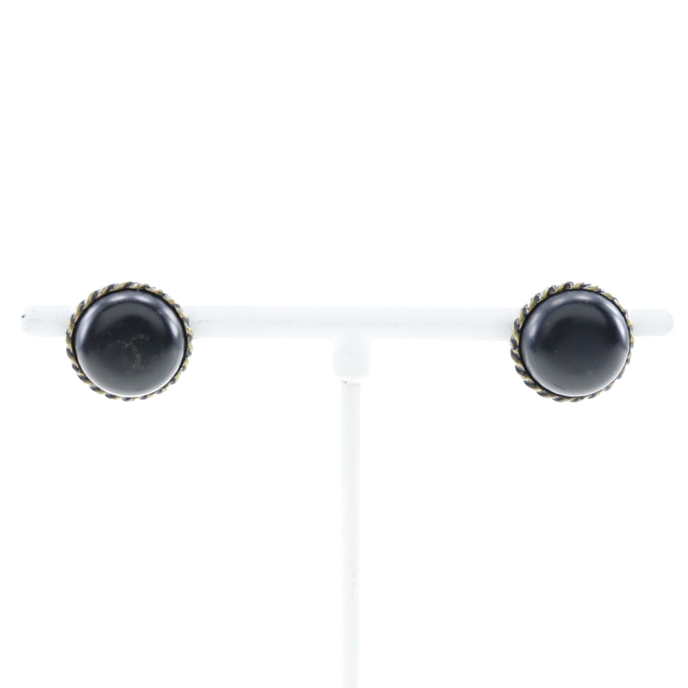 Chanel Chanel Coco Earrings Metal  2000 Black 00A  2.6g COCO Mark