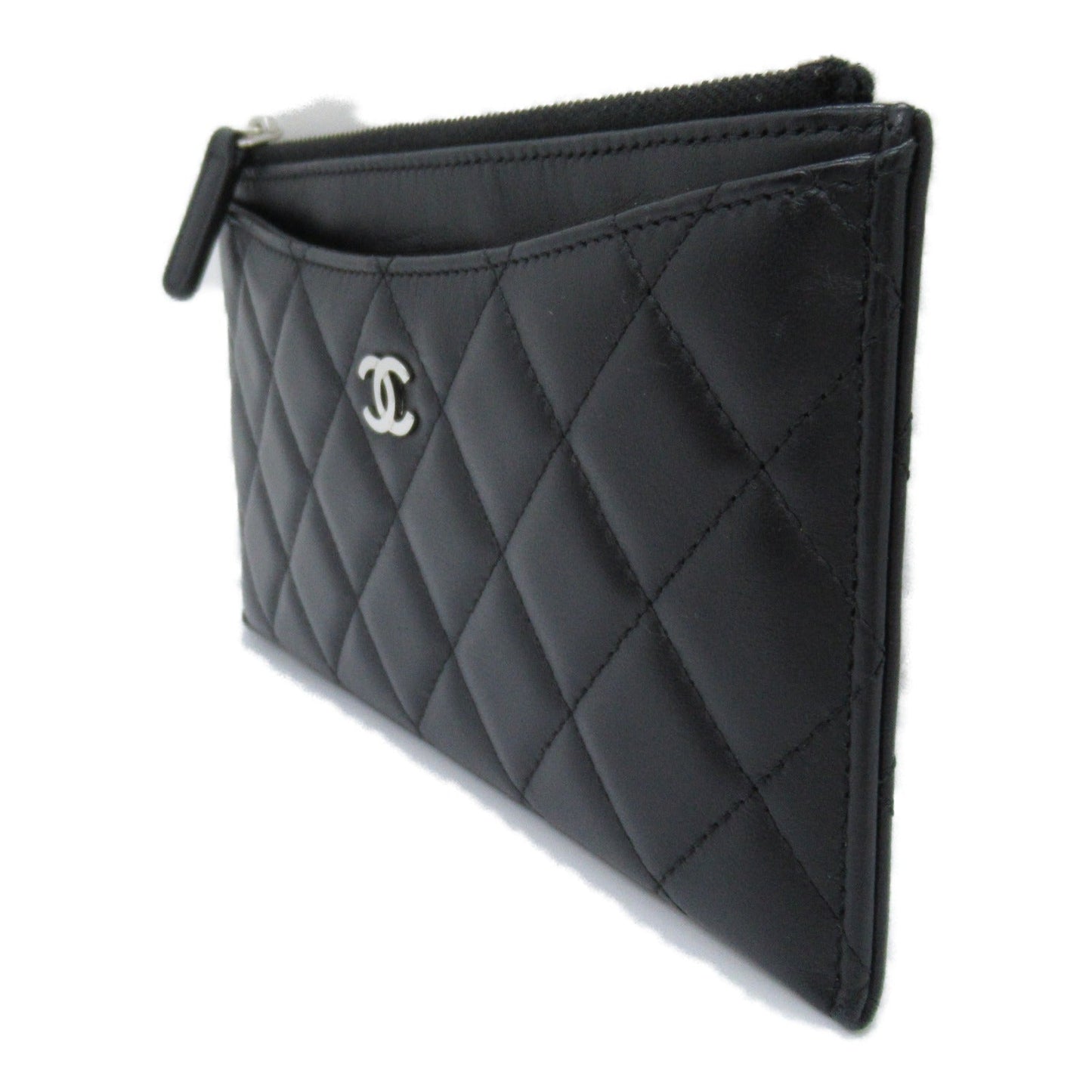 Chanel Matrasse Flap Pouch Bag  Women's Black  AP0227