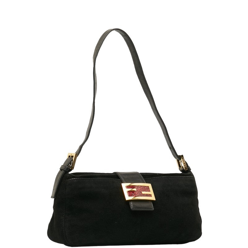 Fendi Manma Bucket Lame Handbag Black Gold   Fendi