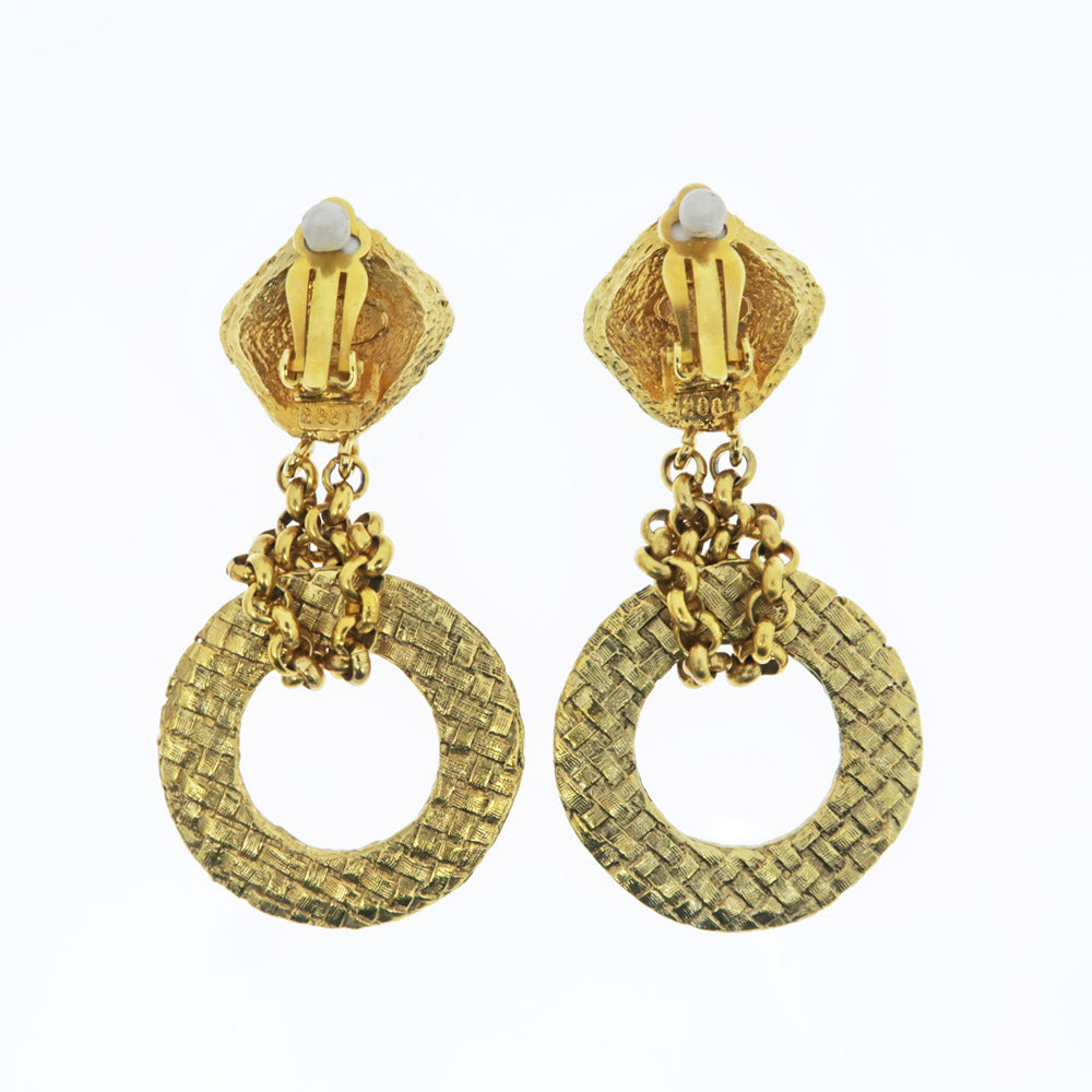 Chanel Hope Earring One Pair Coco CC Mark G Accessories