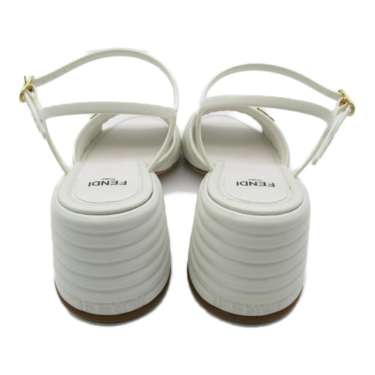 Fendi Fendi FF Promenade Sandalss Shoes Leather  White