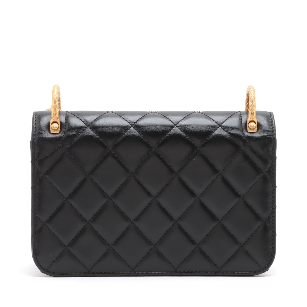 Chanel Mini Matrasse in Chain Shoulder Bag Black G