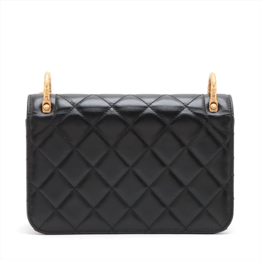 Chanel Mini Matrasse in Chain Shoulder Bag Black G