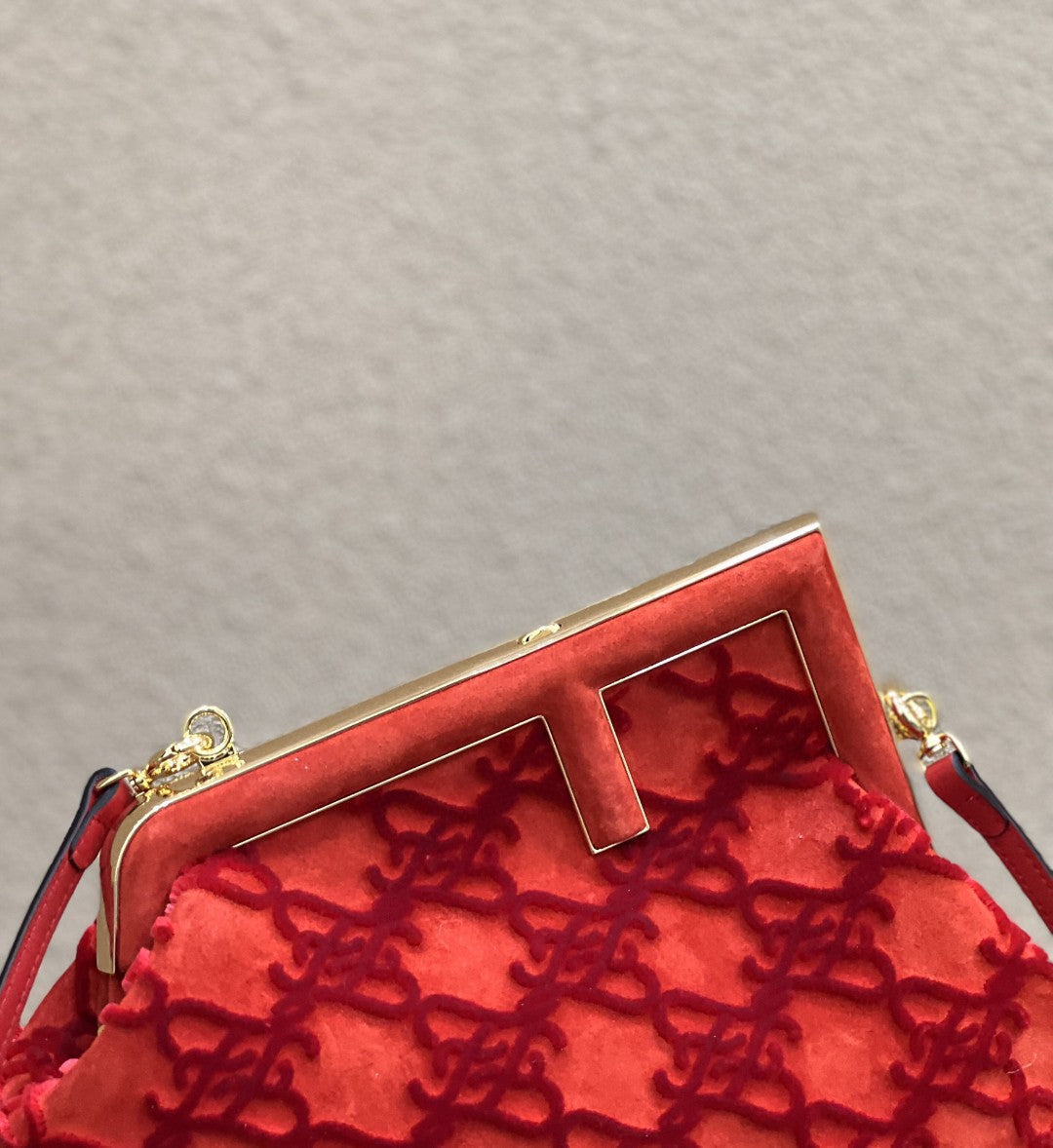 Fendi Fendirst Small Red Bag For Woman 26cm/10in