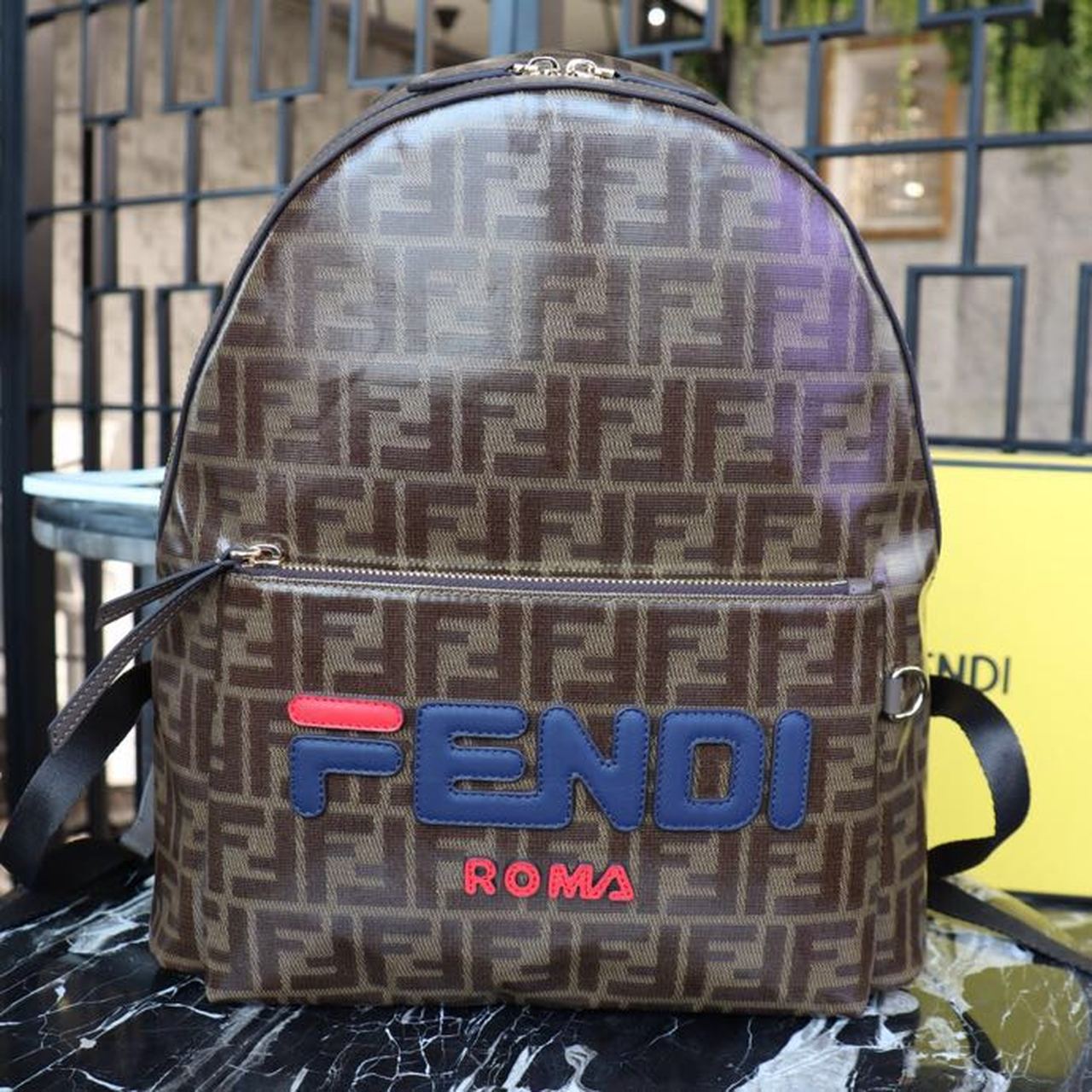 Fendi Mania Backpack Brown For Women/Men, Women&#8217;s/Men&#8217;s Bags 14.5in/37cm FF 7VZ042A5N7F15HG