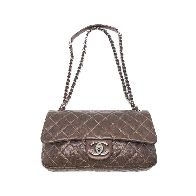 CHANEL CHANEL Matrasse Chain Shoulder Caviar S Brown (Silver G ) Shoulder Bag Mini Shoulder Bag  Shoulder Bag Hybrid 【 Ship】 Honeymoon Online