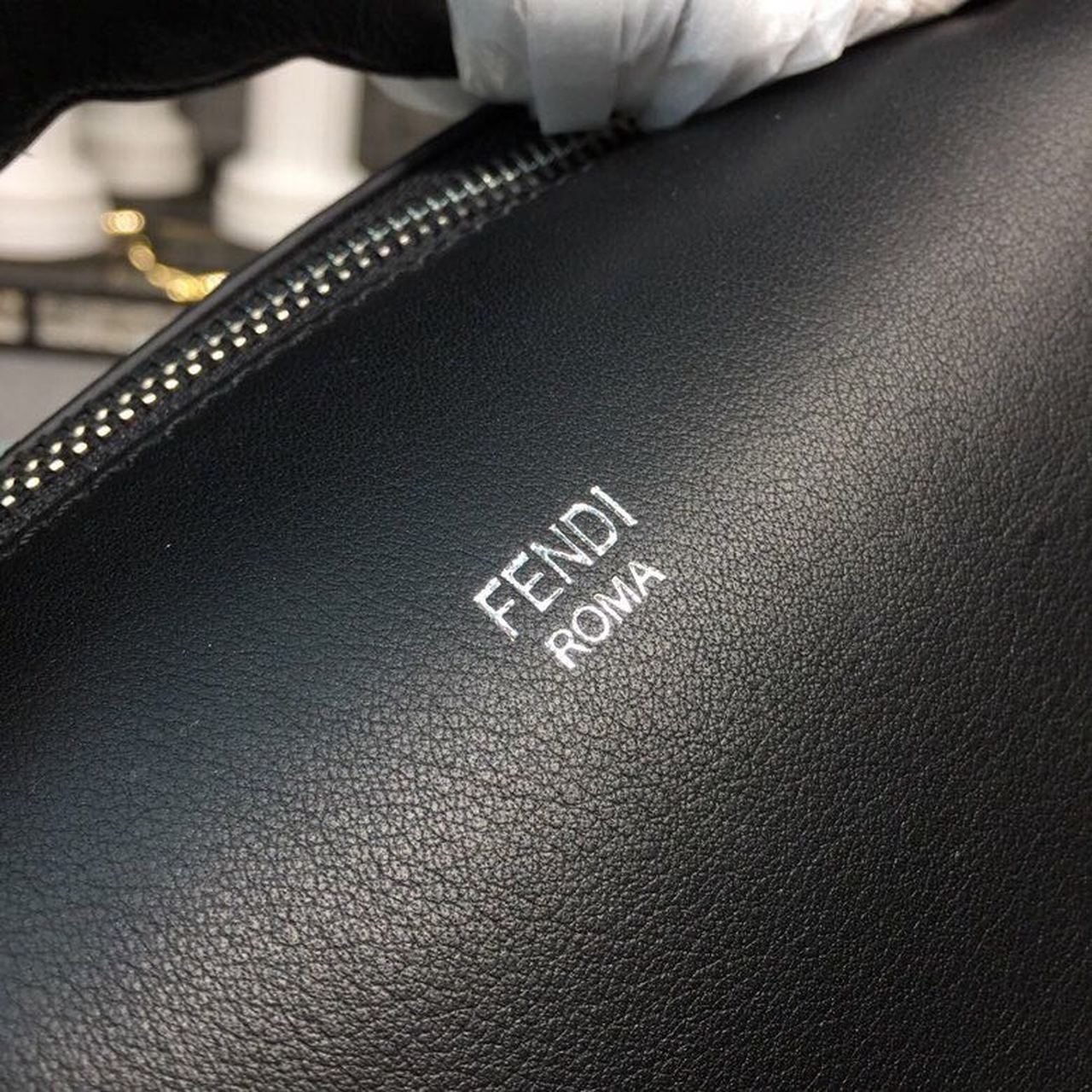 Fendi By The Way Studded Bag 11in/28cm Black For Women