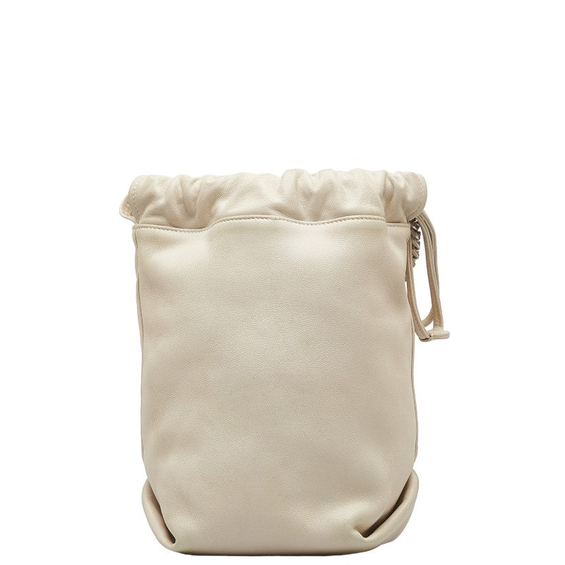 Saint Laurent Teddy Small  Chain Shoulder Bag 583328 Ivory White Leather  Saint Laurent