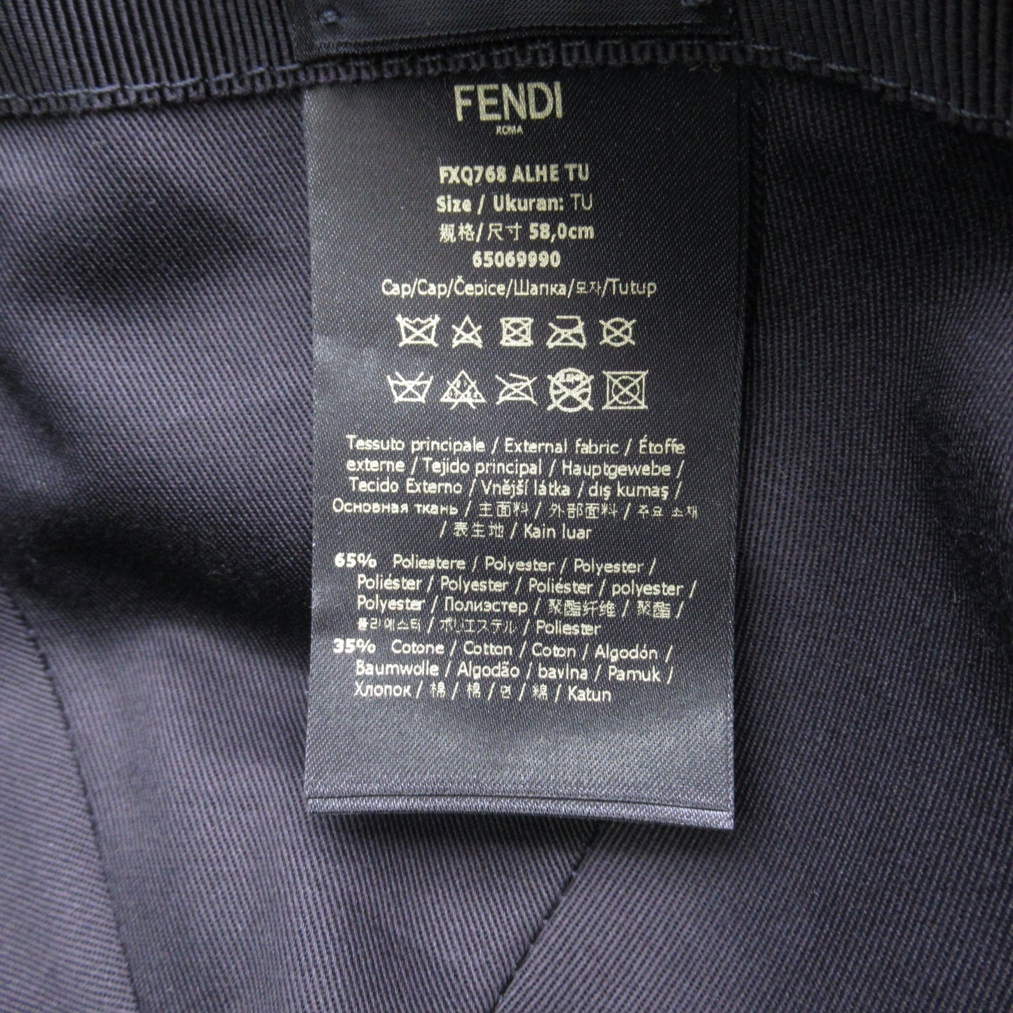 Fendi Fendi Baseball Cap Hats    Black FXQ768ALHEF1ED9