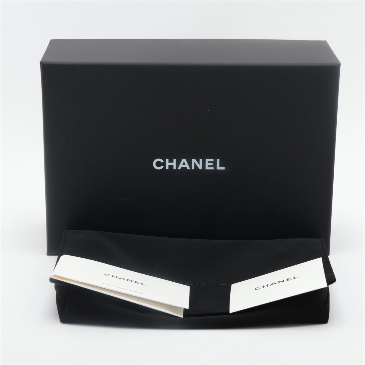 Chanel Matrasse Caviar S Chain Wallet Black G