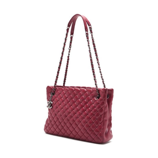 CHANEL/Chanel Matrasse Chain Shoulder  Coco Charm Sparkle Leather Red (Silver G )  Shoulder Bag Lady Shoulder Bag Hybrid 【 Ship】 Viper Mountain Bookstore Online