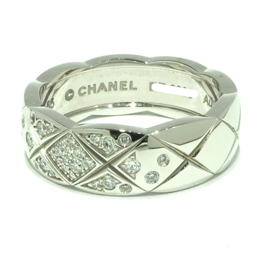 Chanel Jewelry CocoCrash Ring J10865 Diamond #55 K18 750 White G Box Wedding Wedding