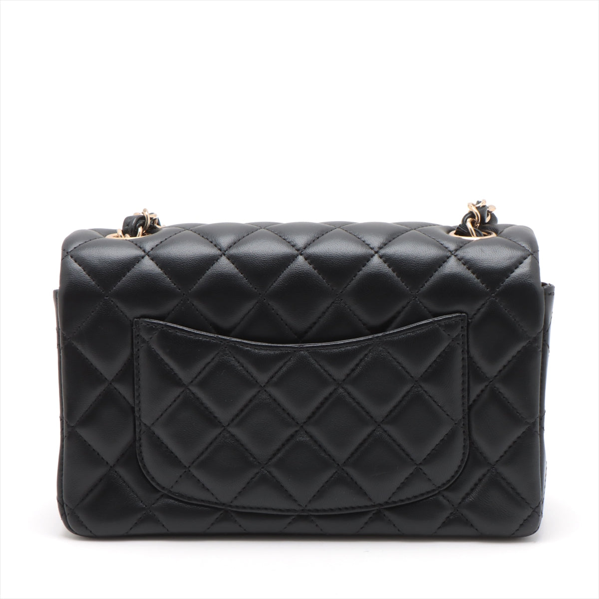 Chanel Mini Matrasse 20  Single Chain Single Chain Bag Black G  A69900