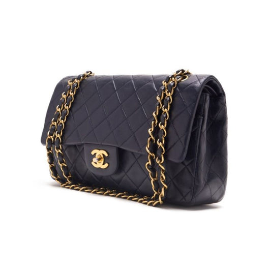 Chanel Matrasse Turnlock Double Flap Chain Shoulder  Navy (Gen Gold ) Shoulder Bag Mini Shoulder Bag  Bag Hybrid 【 Ship】 Himalan Bookstore Online