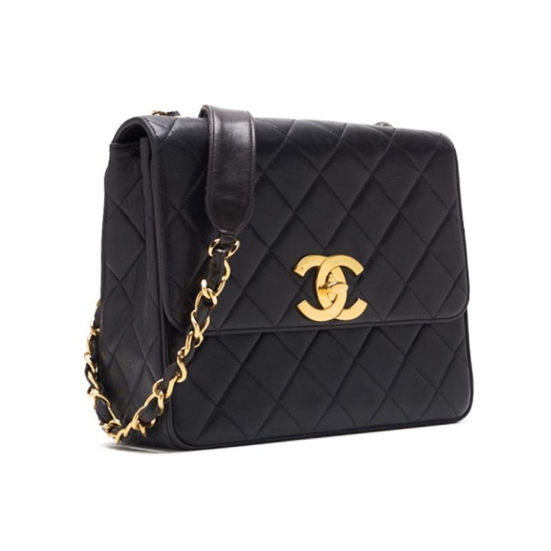 Chanel Matrasse Decacoco Square Chain Shoulder  Black  Shoulder Bag Mini Shoulder Bag  Bag Hybrid 【 Ship】 Acoustic Online