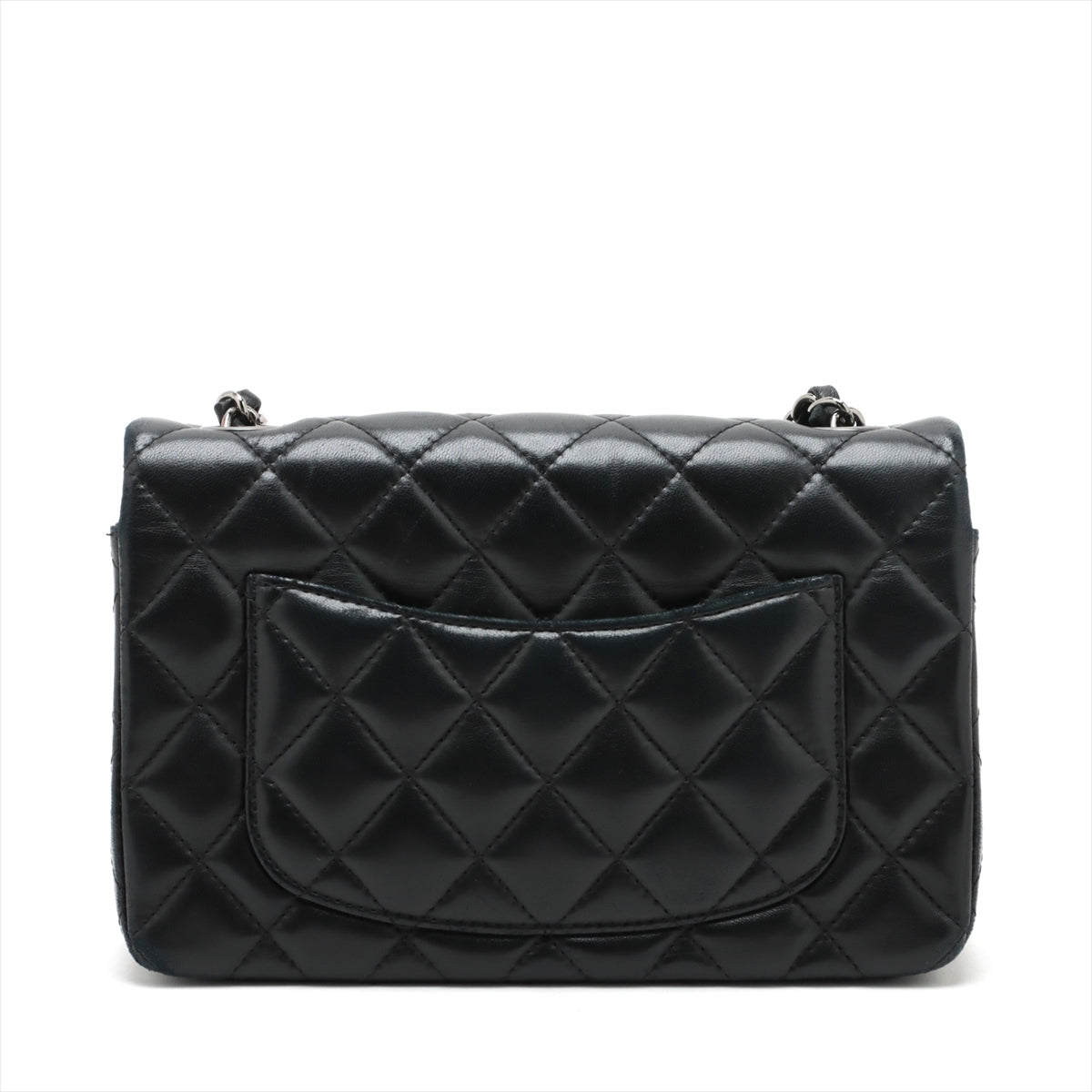 Chanel Mini hey Ramshey Single Chain Single Chain Bag Black Silver G  23rd