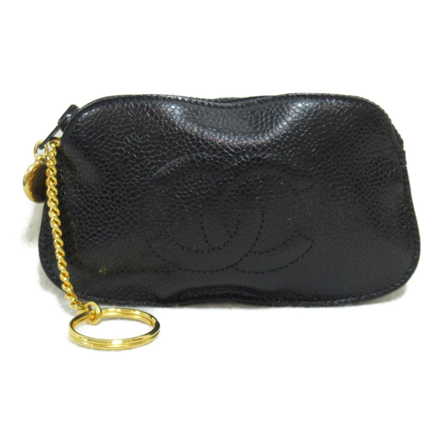 CHANEL CHANEL Key & Coin Case Key Case Accessories    Black