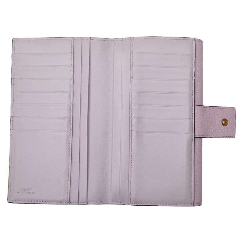 Fendi Peacebu Long Wallet 8M0427 Pink G Leather  Fendi