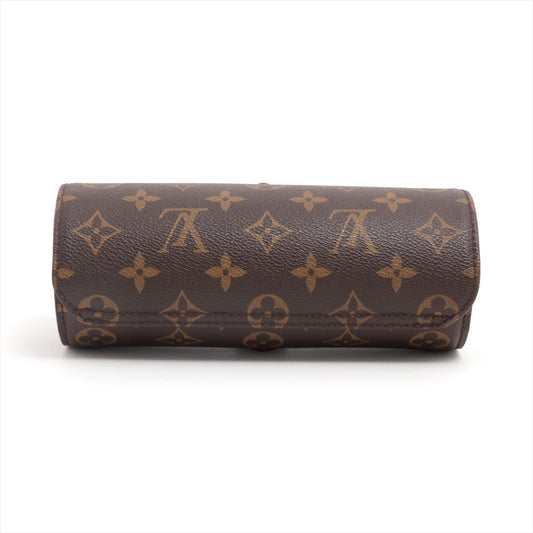 Louis Vuitton Monogram Etuy 3 Montel M47530 Brown Watch Case