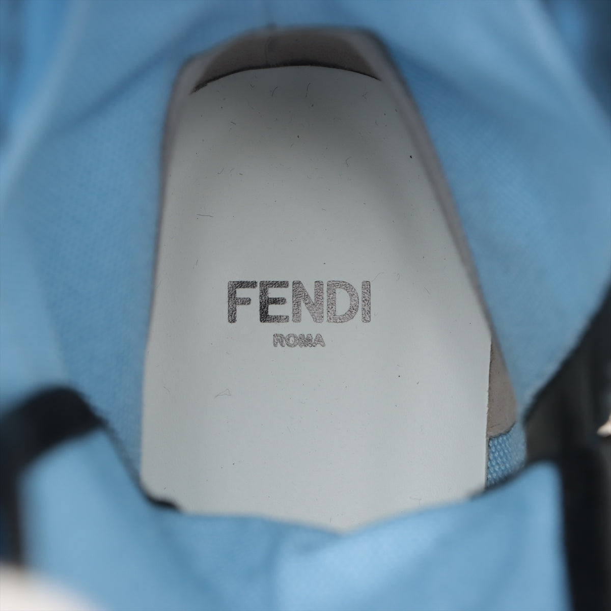 Fendi Linen Boots 37 1/2  Blue Box