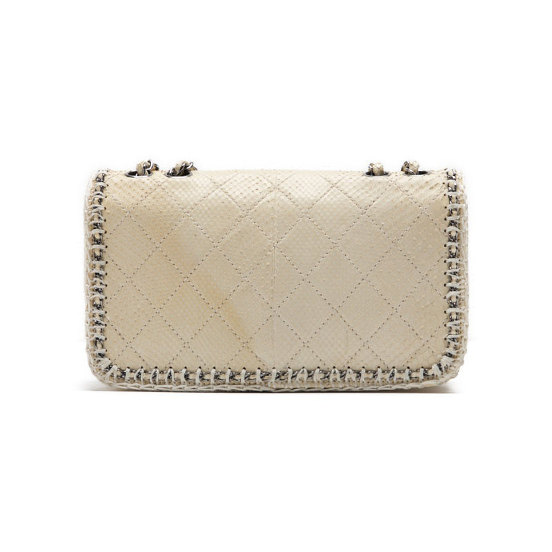 CHANEL 【CHANEL】 Turnrock Chain Shoulder Pearson Leather Ivory (Silver G)  Shoulder Bag Ladies Shoulder Bag 【 Delivery】 Ladies Shoulder Bag Free Delivery Ladies Shoulder Bag Free Delivery Ladies Shoulder