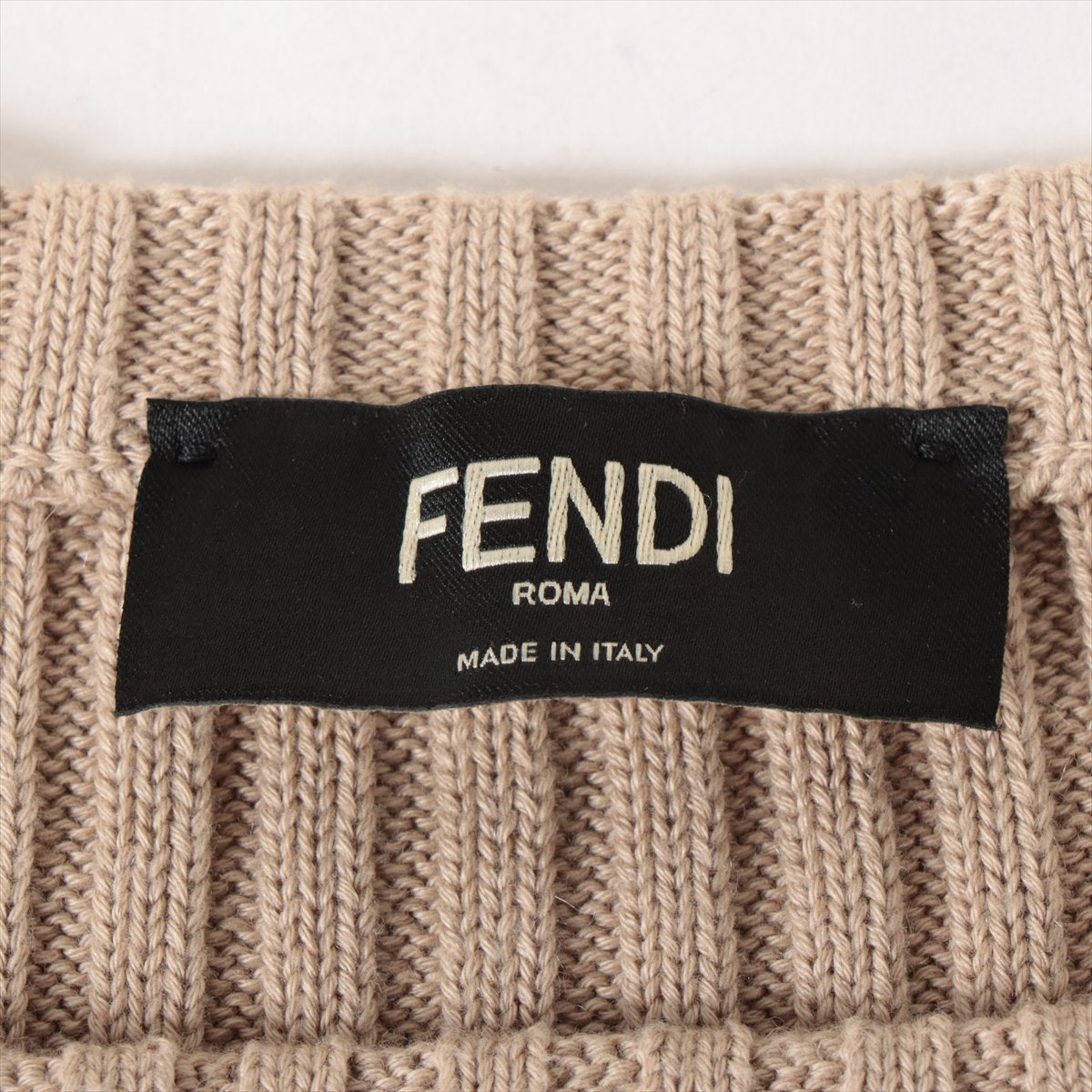 Fendi FF logo 21 years Cotton x Casemira e 48 Men Brown FZX016