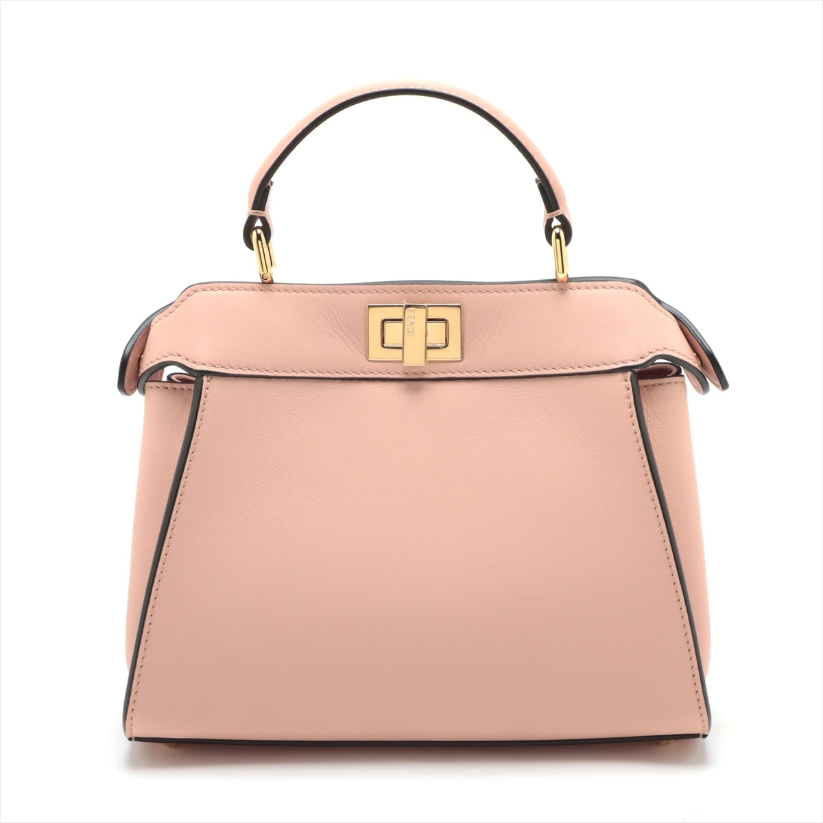 Fendi Mini Peekaboo Leather 2WAY Handbag Pink 8BN244