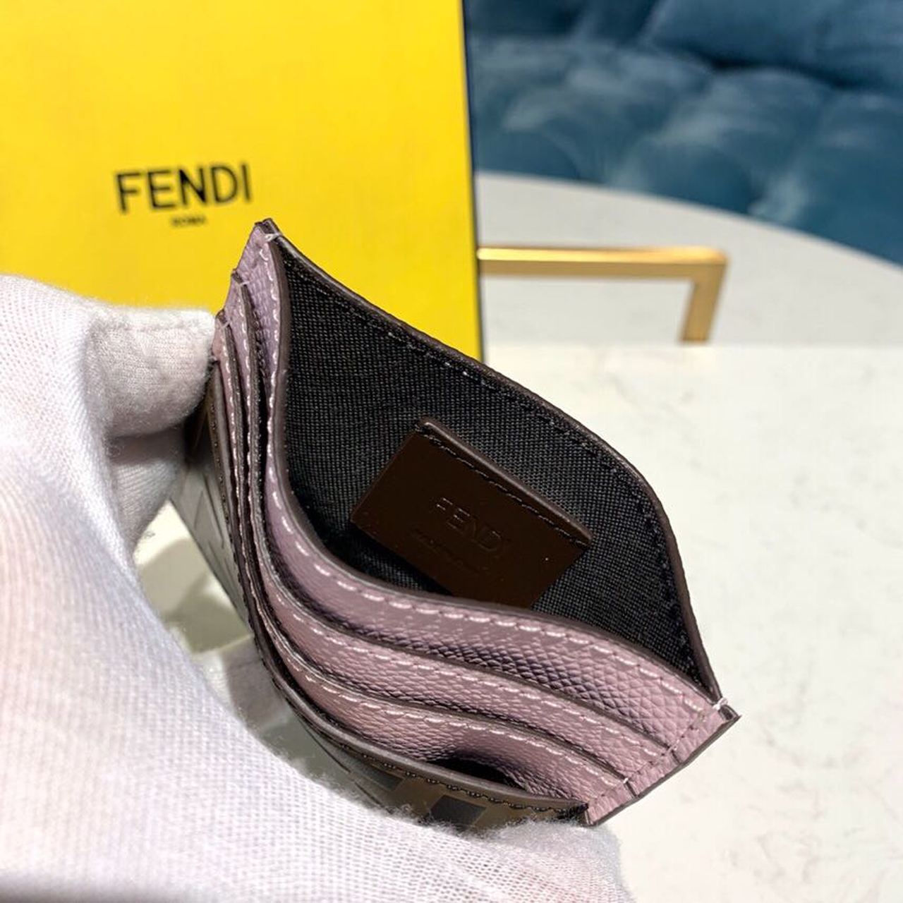 Fendi Card Holder Light Pink