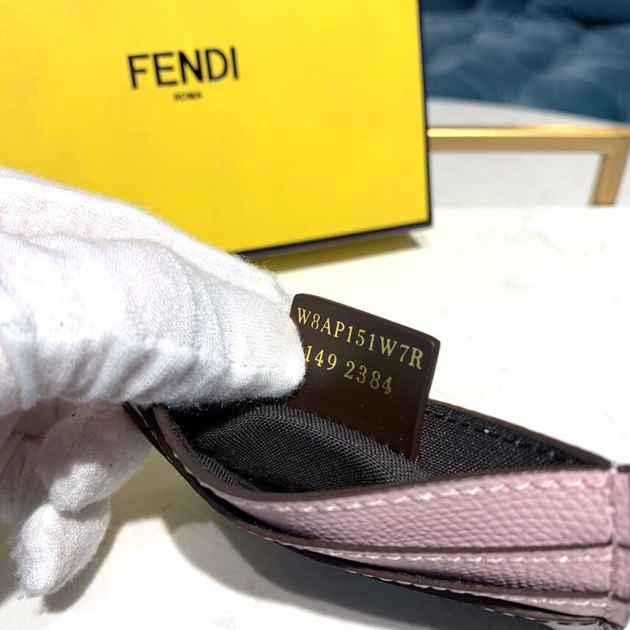 Fendi Card Holder Light Pink