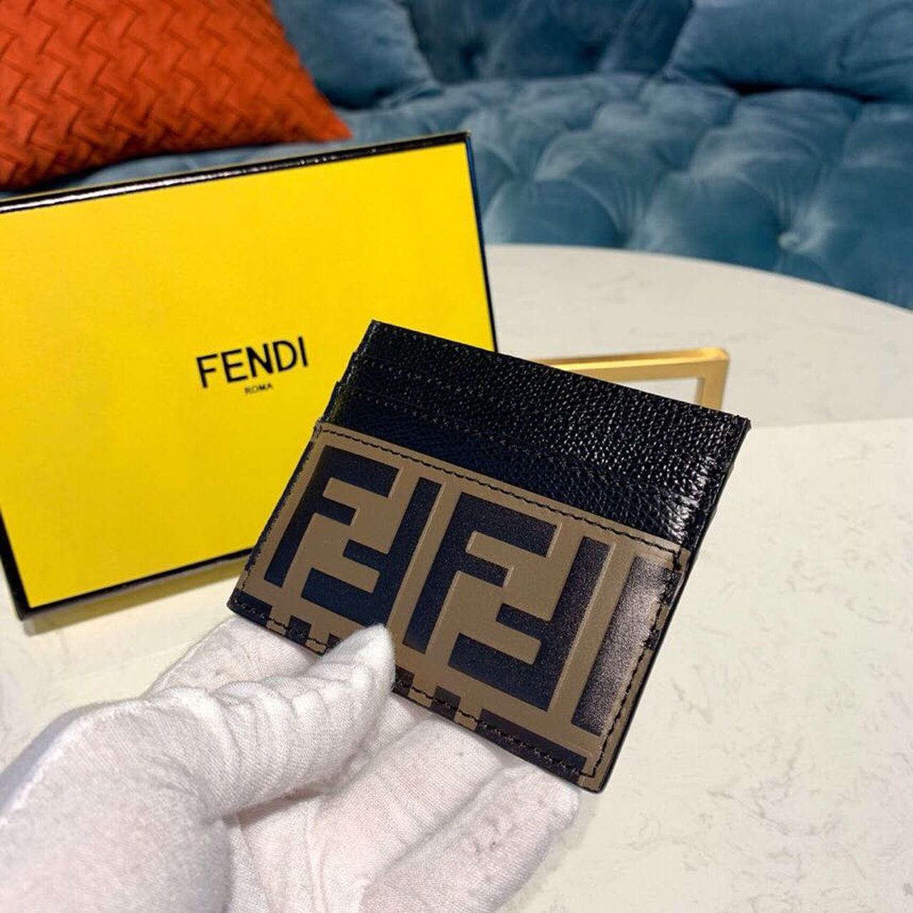 Fendi Card Holder Black