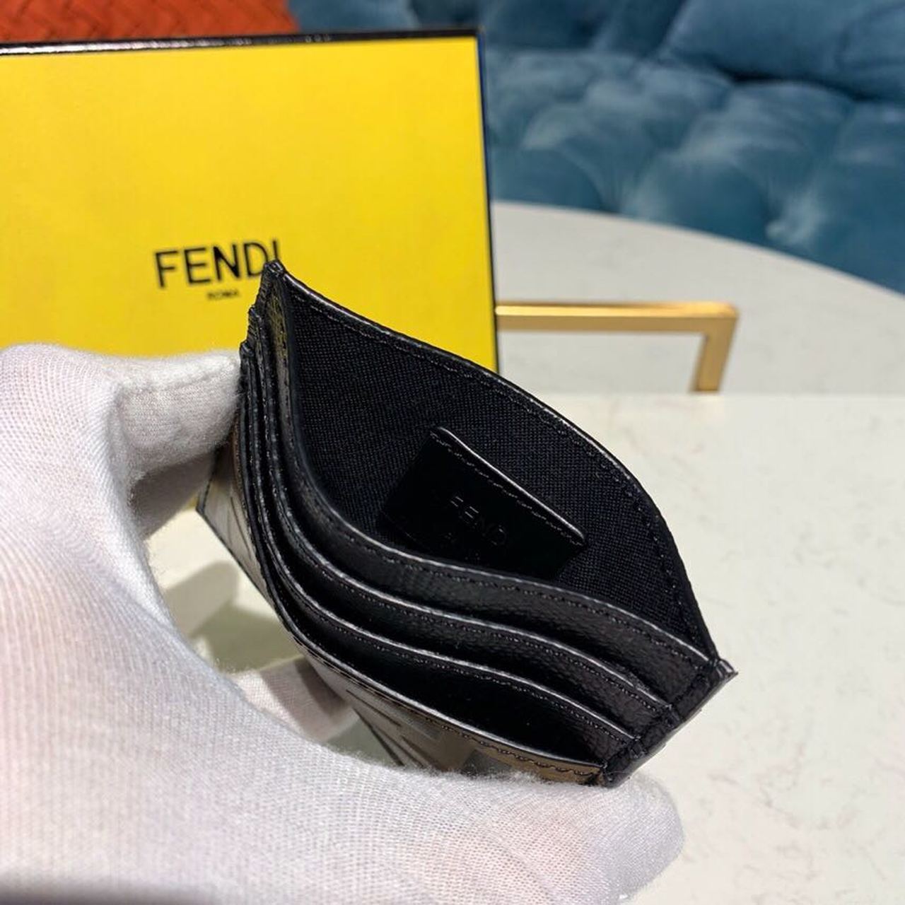 Fendi Card Holder Black