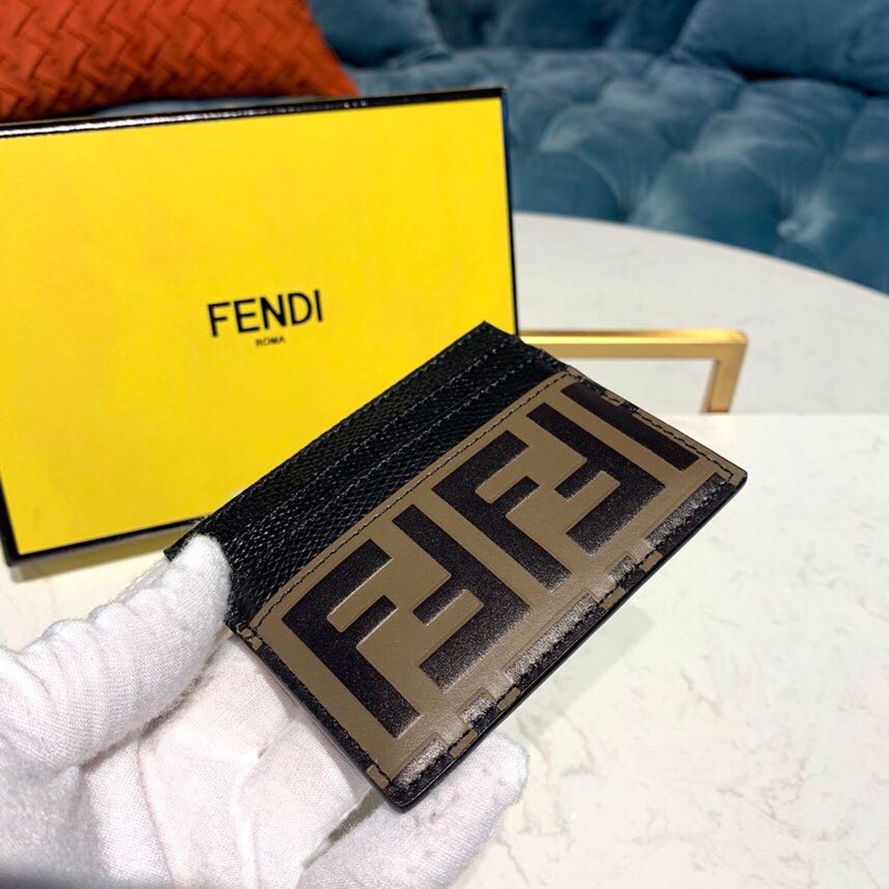 Fendi Card Holder Black