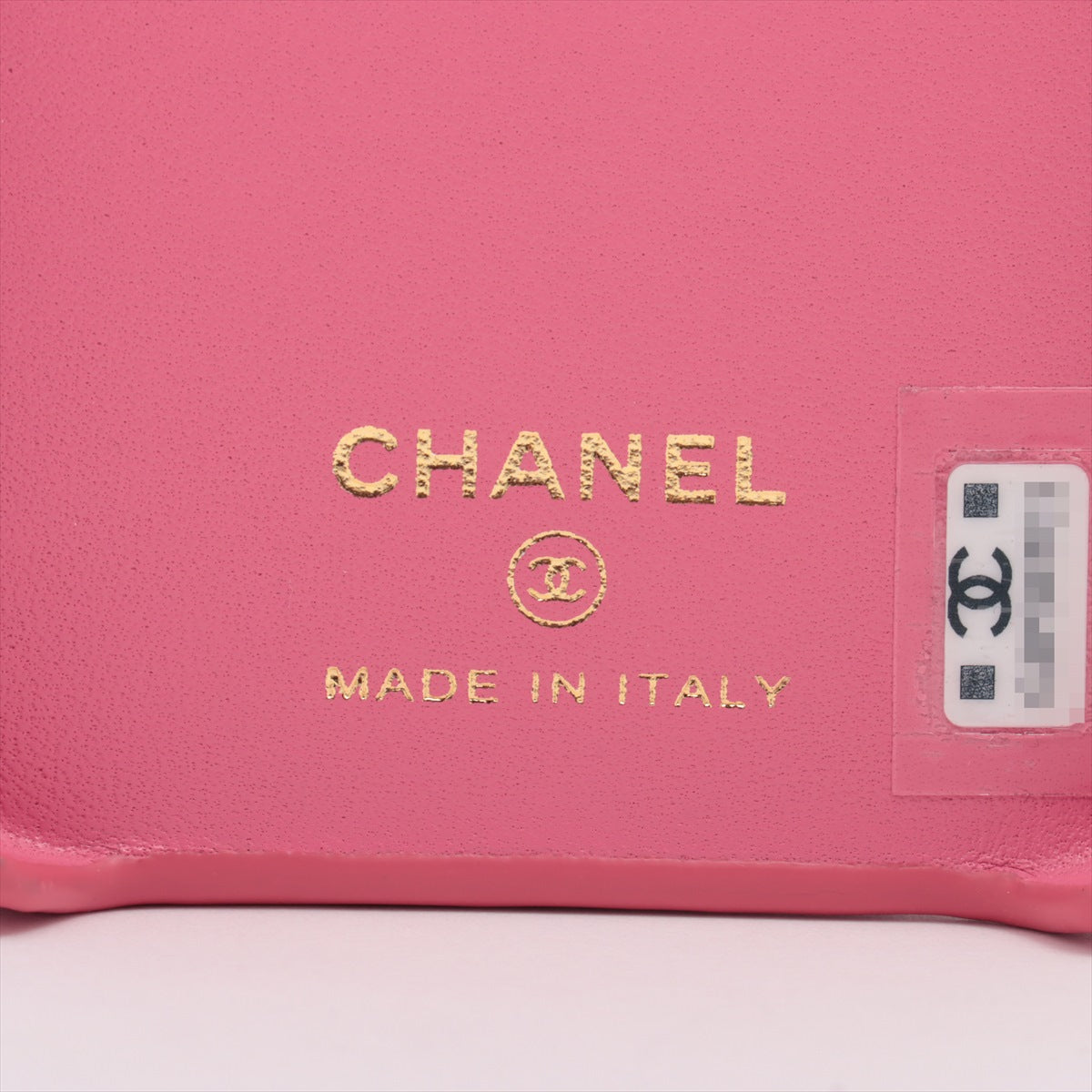 Chanel Matrasse Caviar S iPhone Case Pink G Gold