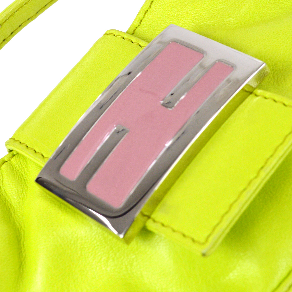 Fendi Light Green Lambskin Handbag