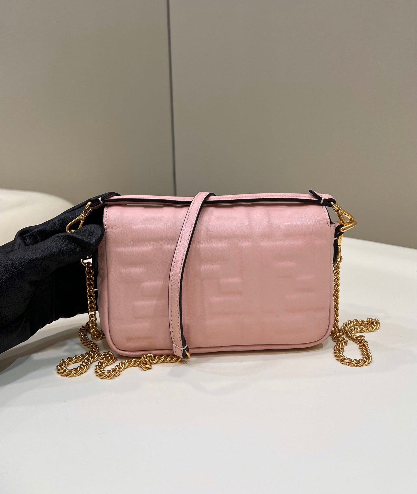 Fendi Baguette Pink Crossbody Bags