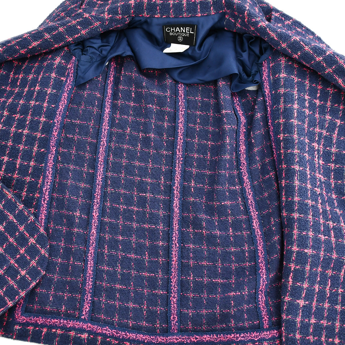 Chanel Single Breasted Jacket Purple 95A #36