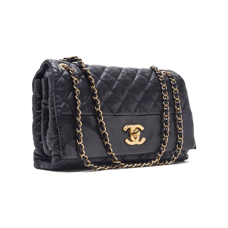 Chanel Matrasse Turn-Lock Single Flap  Black  Shoulder Bag  Shoulder Bag Ladies Hybrid Bag  Delivery Dutch Shark Online