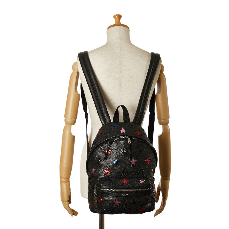 Saint Laurent City California Rucksack 454319 Black Multicolor Leather  Saint Laurent