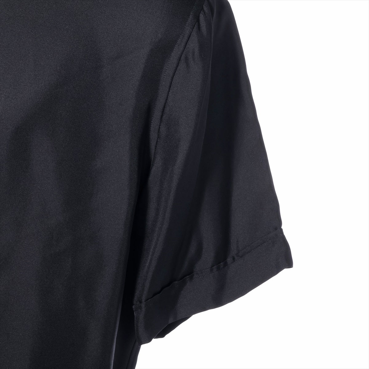 Fendi Zucca 20 Years Silk Shirt 38  Black FS0795 Half-Handy