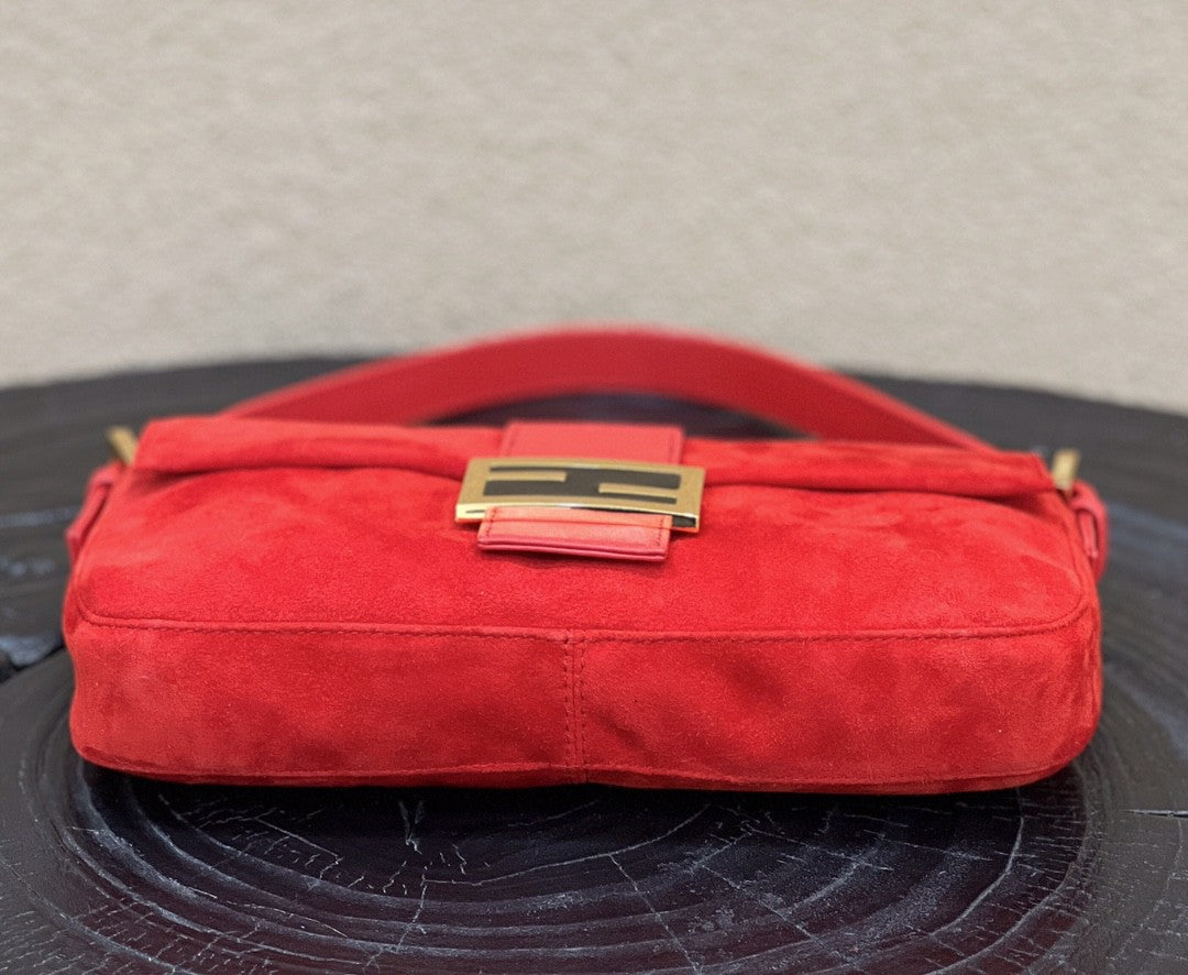 Fendi Baguette Red Bag For Woman 25cm/9.5in