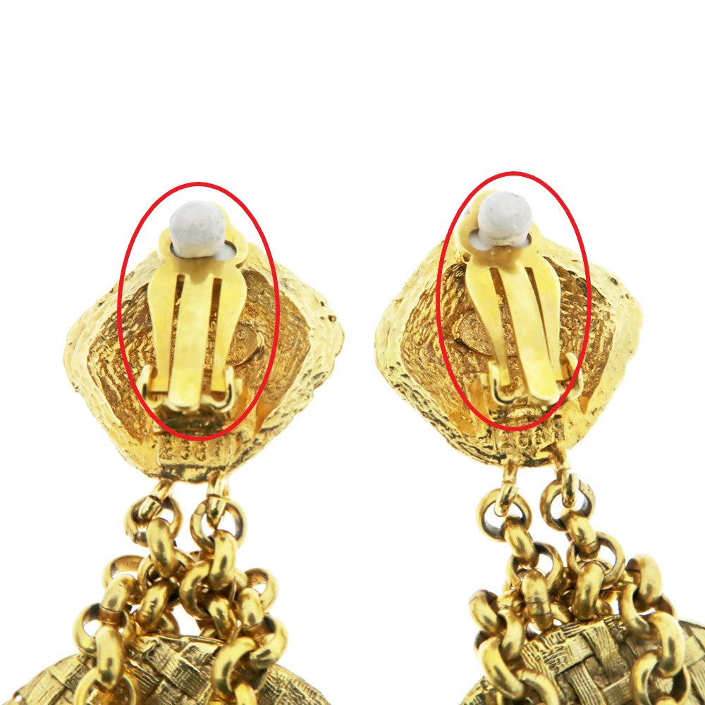 Chanel Hope Earring One Pair Coco CC Mark G Accessories