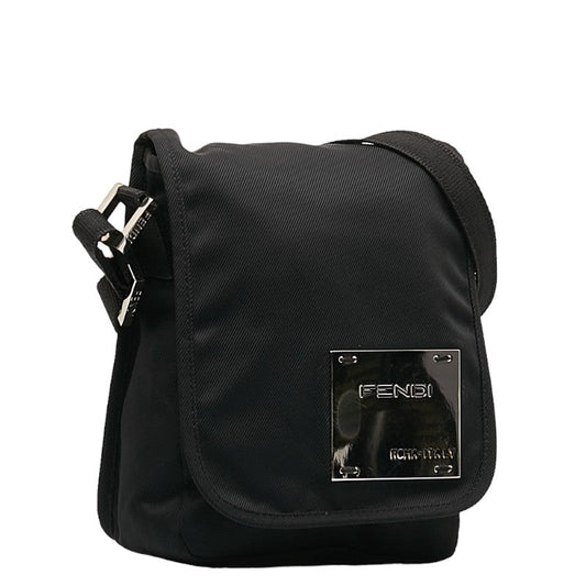 Fendi Mini Shoulder Bag 26772 Black Nylon  Fendi