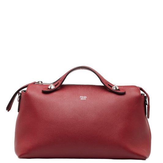 Fendi Byzaw Medium Handbag 2WAY 8BL124 Red Leather  Fendi