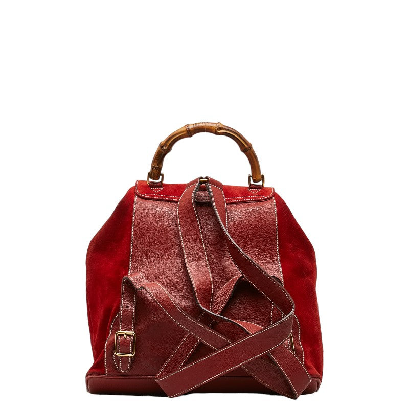 GUCCI Gucci 003 58 0016 Lux Daypack Sweat/Leather Red Lady Sweat