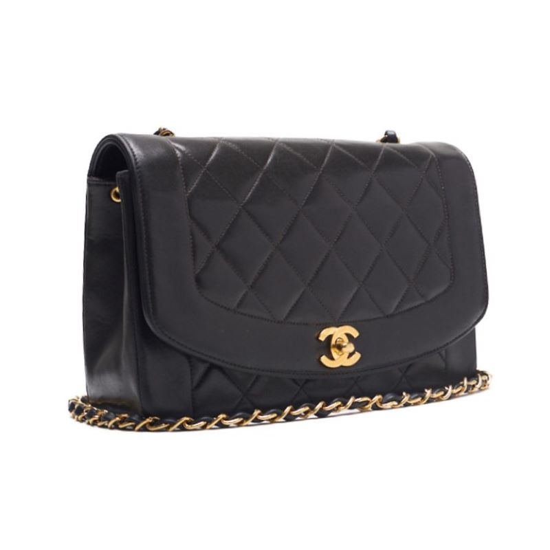 Chanel Matrasse Dianaflap Chain Shoulder  Black  Shoulder Bag Mini Shoulder Bag  Bag Hybrid 【 Ship】  Mountain Bookstore Online