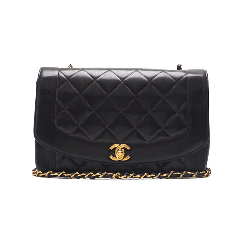 Chanel Matrasse Dianaflap Chain Shoulder  Black  Shoulder Bag Mini Shoulder Bag  Bag Hybrid 【 Ship】  Mountain Bookstore Online