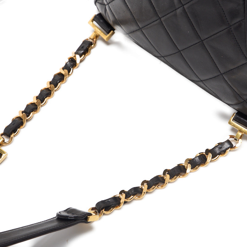 Chanel Matrasse Turn-Lock Chain Rucksack Black   Bag Chain Rucksack  Chain Rucksack Hybrid 【 Ship】 Ladies Chain Rucksack